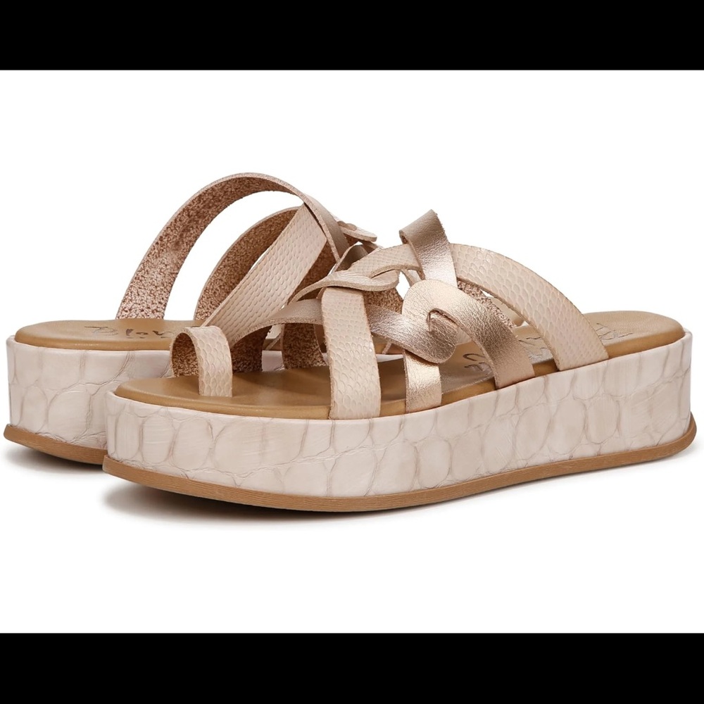 Elegant Cream Platform Sandals